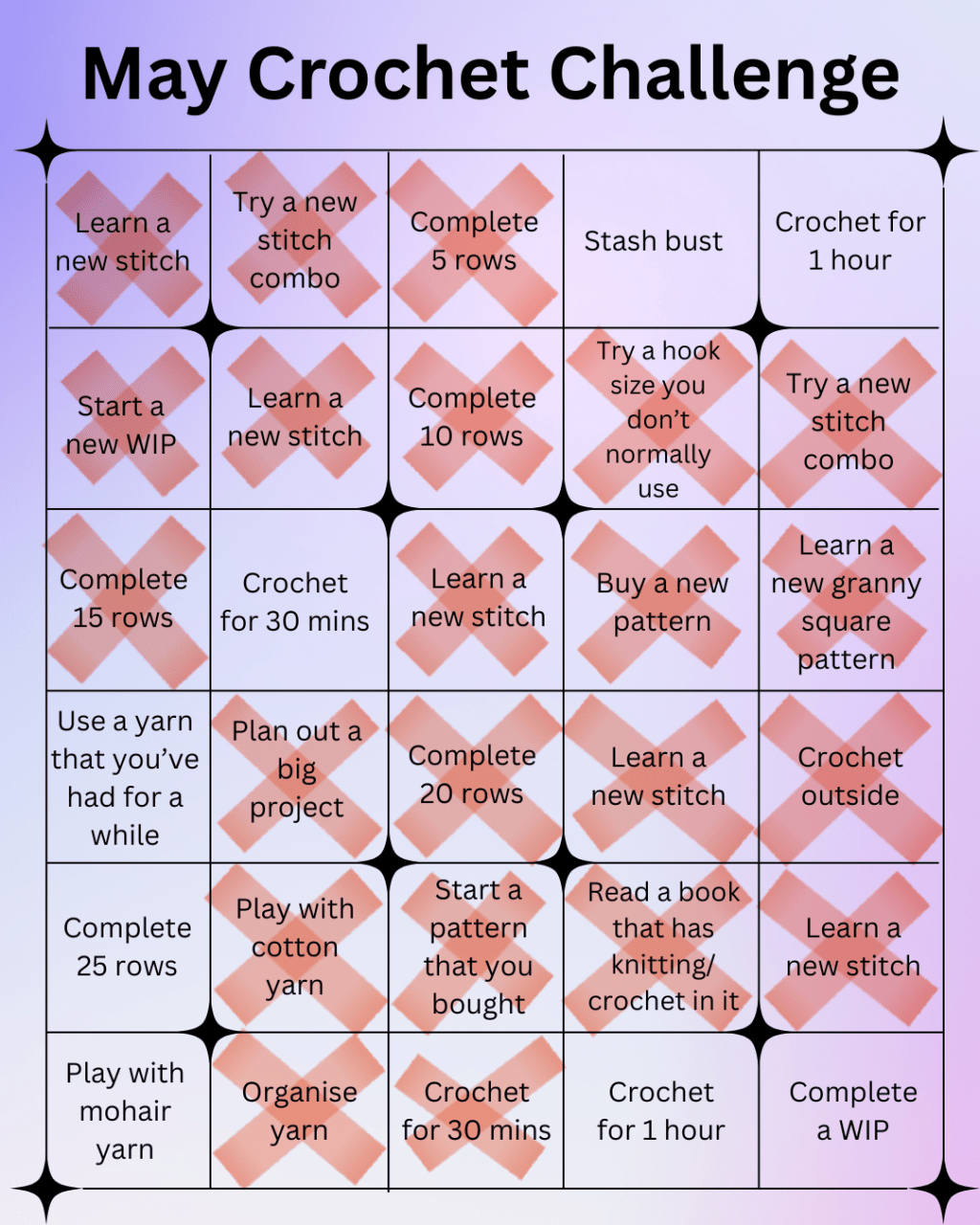 May Crochet Challenge – Plan Out a big&nbsp;Project